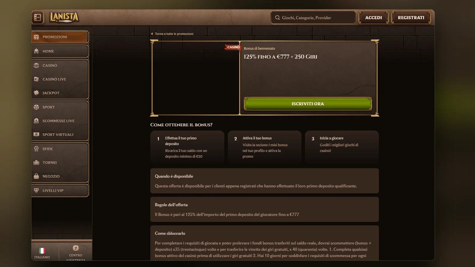 Lanista bonus